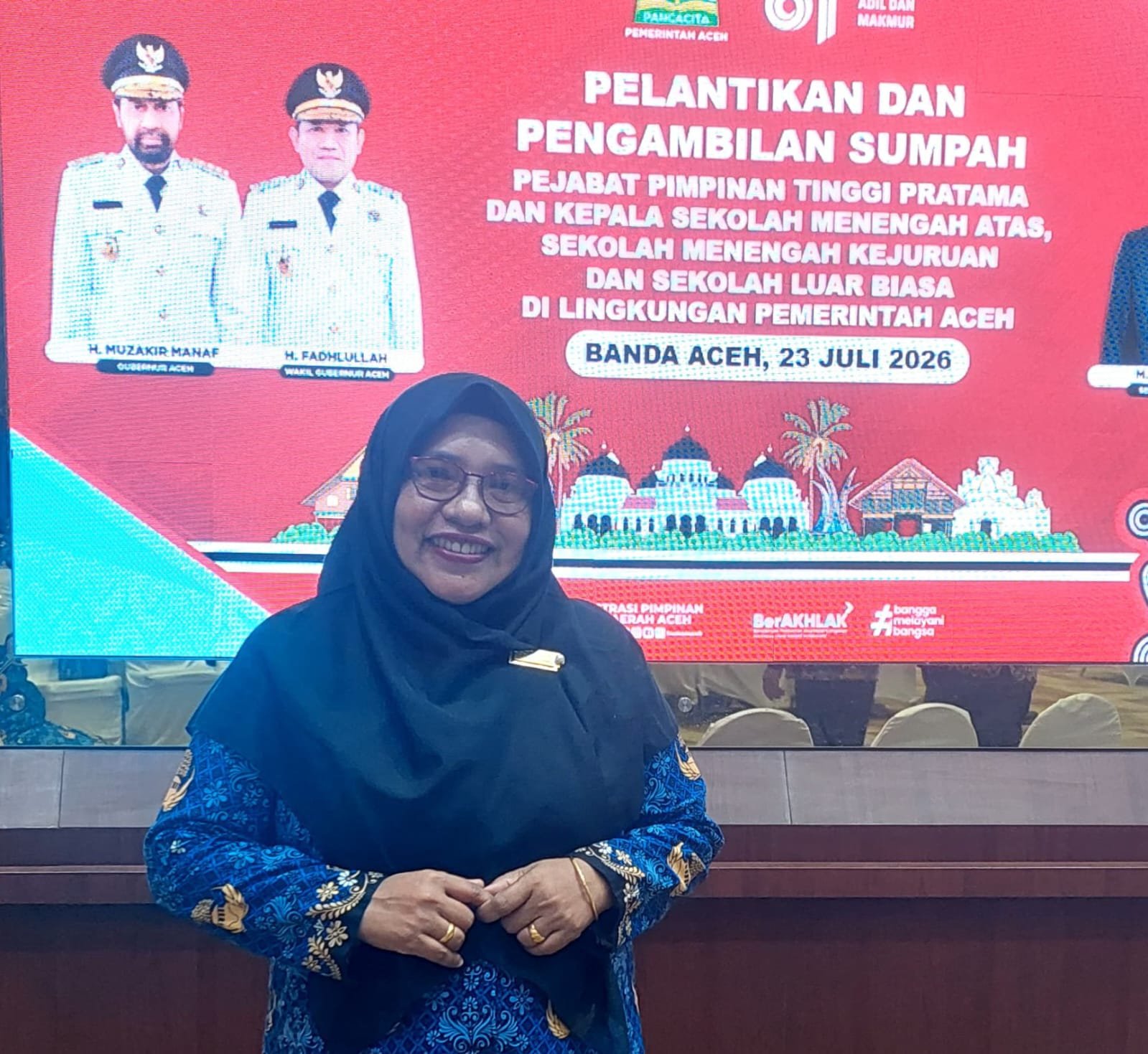 Dr. Nurmaida, S.Pd., M.Pd. Resmi Dilantik dan  Pimpin SMA Negeri 1 Kuta Makmur